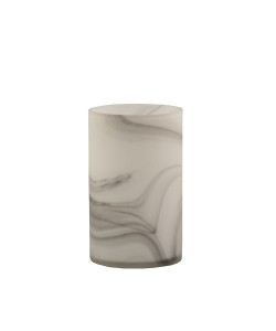 MARBLE ΒΑΖΟ ΓΥΑΛΙΝΟ ΛΕΥΚΟ Δ15xΥ24,5cm