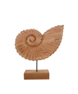 MR.SHELL ΔΙΑΚΟΣΜΗΤΙΚΟ ΣΕ ΦΥΣΙΚΟ ΞΥΛΟ 49,5x9xY53,5cm