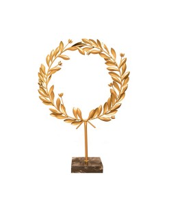 OLIVE ΔΙΑΚΟΣΜΗΤΙΚΟ ΧΡΥΣΟ ΜΕΤΑΛΛΟ/ΜΑΡΜΑΡΟ 35x12xΥ52cm