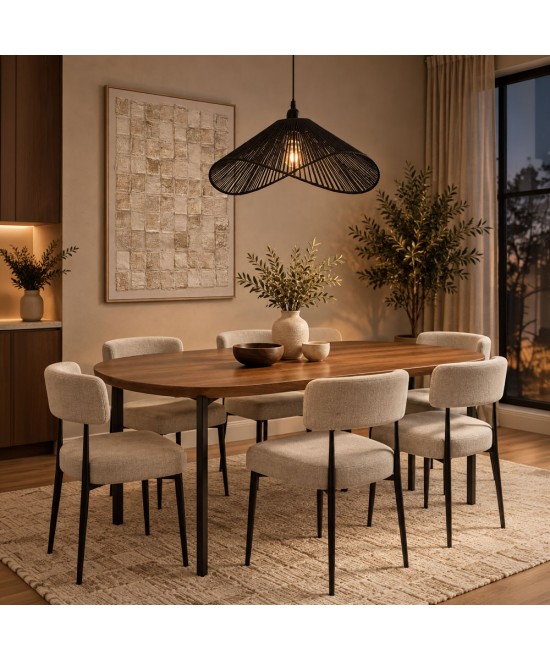 OVALE ΤΡΑΠΕΖΙ SONOMA 160x80x75cm