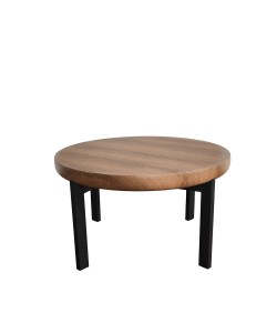 BOBBA COFFEE TABLE SONOMA ΜΑΥΡΟ 80x80x45cm