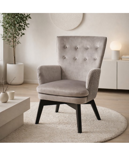 LOU LOU ΠΟΛΥΘΡΟΝΑ BEIGE 68x76xH96cm