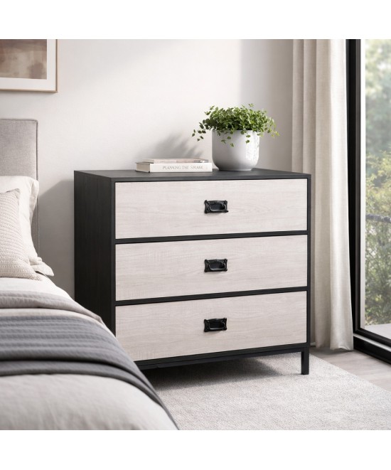 FACTORY ΚΟΜΟΤΑ 3ΣΥΡΤΑΡΙΑ ΜΑΥΡΟ OAK SONOMA DECAPE 80x40xH80cm