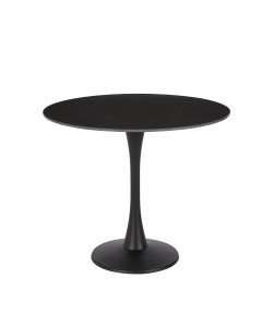 VOLCANO ΤΡΑΠΕΖΙ ΡΟΤΟΝΤΑ ΜΑΥΡΟ D90xH75cm