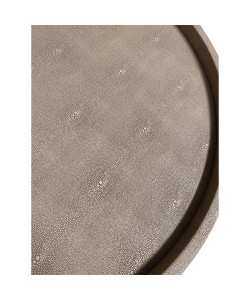 FUN COFFEE TABLE CEMENT ΜΑΥΡΟ D63xH42cm