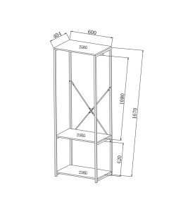 VOGUE ΝΤΟΥΛΑΠΑ SONOMA ΜΑΥΡΟ 60x40xH167cm VOGUE ΝΤΟΥΛΑΠΑ SONOMA ΜΑΥΡΟ 60x40xH167cm