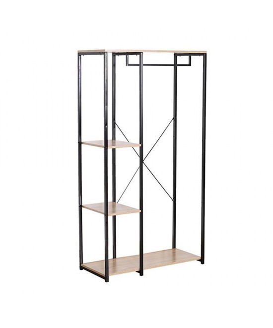 MODE ΝΤΟΥΛΑΠΑ SONOMA ΜΑΥΡΟ 90x40xH167cm