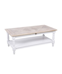 HISTORY COFFEE TABLE ΛΕΥΚΟ ΦΥΣΙΚΟ 125x64xH50cm