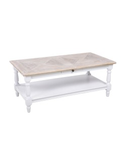 HISTORY COFFEE TABLE ΛΕΥΚΟ ΦΥΣΙΚΟ 125x64xH50cm