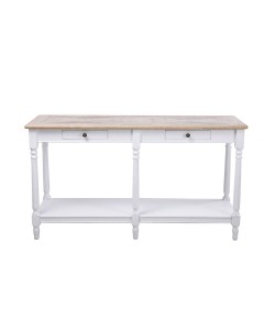 HISTORY ΚΟΝΣΟΛΑ ΛΕΥΚΟ ΦΥΣΙΚΟ 143x48xH79cm