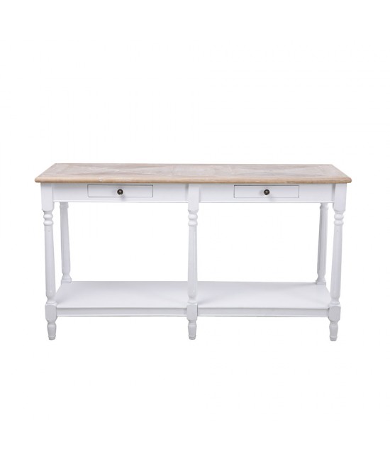 HISTORY ΚΟΝΣΟΛΑ ΛΕΥΚΟ ΦΥΣΙΚΟ 143x48xH79cm