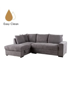 BILL ΚΑΝΑΠΕΣ ΚΡΕΒΑΤΙ ΓΩΝΙΑ ΑΡΙΣΤΕΡΗ STONE 241x173xH94cm