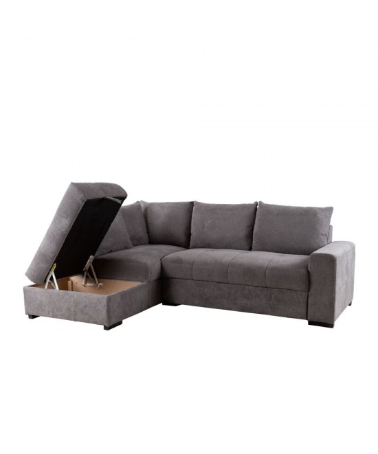 BILL ΚΑΝΑΠΕΣ ΚΡΕΒΑΤΙ ΓΩΝΙΑ ΑΡΙΣΤΕΡΗ STONE 241x173xH94cm BILL ΚΑΝΑΠΕΣ ΚΡΕΒΑΤΙ ΓΩΝΙΑ ΑΡΙΣΤΕΡΗ STONE 241x173xH94cm