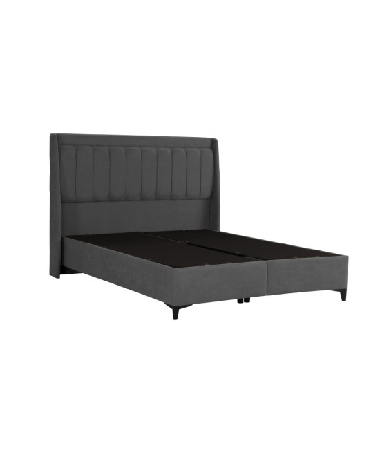 HARMONY ΚΡΕΒΑΤΙ ΜΕ ΑΠΟΘΗΚ. ΧΩΡΟ ΚΑΙ ΣΤΡΩΜΑ ΓΚΡΙ 07-780 208x160xH120cm HARMONY ΚΡΕΒΑΤΙ ΜΕ ΑΠΟΘΗΚ. ΧΩΡΟ ΚΑΙ ΣΤΡΩΜΑ ΓΚΡΙ 07-780 208x160xH120cm