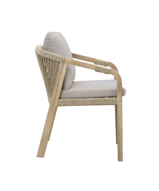 TERRAZZO ΚΑΡΕΚΛΑ BEIGE 66x55xH75cm