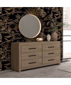 DODO ΚΟΜΟΤΑ DARK OAK 132x45xH75cm DODO ΚΟΜΟΤΑ DARK OAK 132x45xH75cm