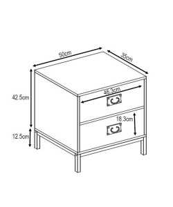 RUBIK ΚΟΜΟΔΙΝΟ 2ΣΥΡΤΑΡΙΑ CEMENT ΑΝΟΙΧΤΟ ΜΕ PATTERN 50x35xH55cm RUBIK ΚΟΜΟΔΙΝΟ 2ΣΥΡΤΑΡΙΑ CEMENT ΑΝΟΙΧΤΟ ΜΕ PATTERN 50x35xH55cm