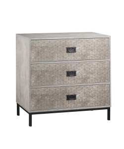 RUBIK ΚΟΜΟΤΑ 3ΣΥΡΤΑΡΙΑ CEMENT ΑΝΟΙΧΤΟ ΜΕ PATTERN 80x40xH80cm