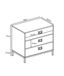 RUBIK ΚΟΜΟΤΑ 3ΣΥΡΤΑΡΙΑ CEMENT ΑΝΟΙΧΤΟ ΜΕ PATTERN 80x40xH80cm RUBIK ΚΟΜΟΤΑ 3ΣΥΡΤΑΡΙΑ CEMENT ΑΝΟΙΧΤΟ ΜΕ PATTERN 80x40xH80cm
