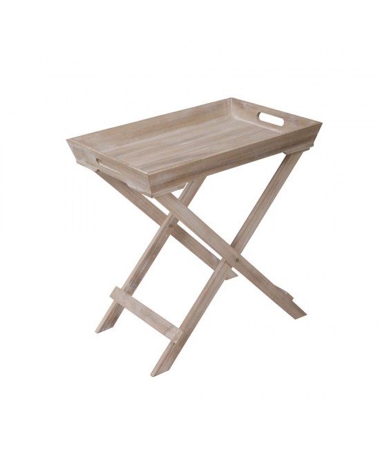 BUTLER SIDE TABLE ΦΥΣΙΚΟ 48,5x32xH48,5cm