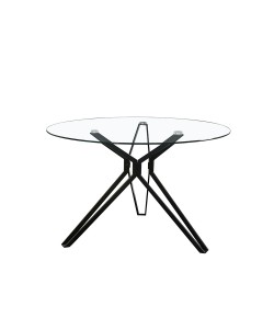 NOIR ΤΡΑΠΕΖΙ ΡΟΤΟΝΤΑ ΜΑΥΡΟ D110xH75cm