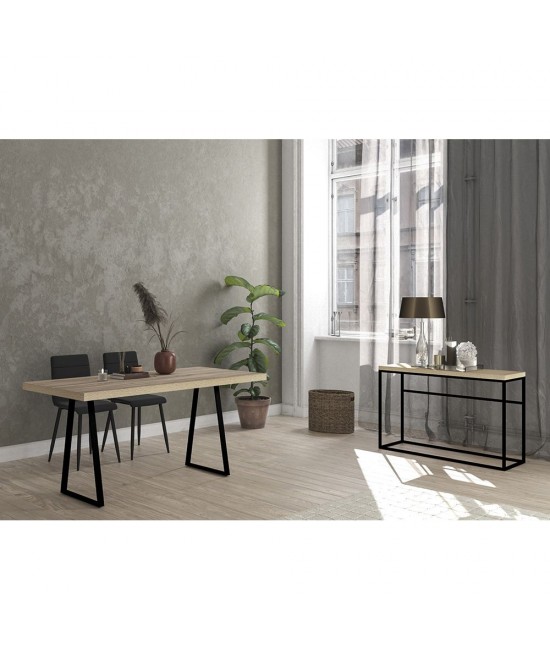 ALE ΤΡΑΠΕΖΙ SONOMA ΜΑΥΡΟ 160x80xΗ76cm