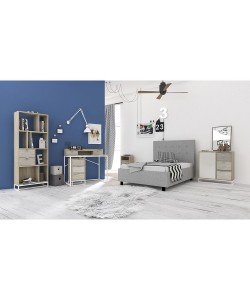 NAK ΓΡΑΦΕΙΟ 2ΣΥΡΤΑΡΙΑ SONOMA ΜΕ PATTERN 100x50xH88.5cm