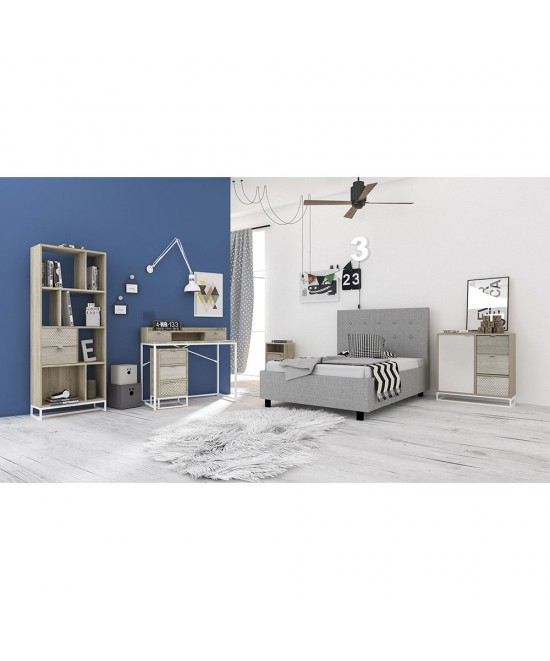 NAK ΓΡΑΦΕΙΟ 2ΣΥΡΤΑΡΙΑ SONOMA ΜΕ PATTERN 100x50xH88.5cm