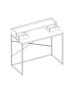 NAK ΓΡΑΦΕΙΟ 2ΣΥΡΤΑΡΙΑ SONOMA ΜΕ PATTERN 100x50xH88.5cm NAK ΓΡΑΦΕΙΟ 2ΣΥΡΤΑΡΙΑ SONOMA ΜΕ PATTERN 100x50xH88.5cm