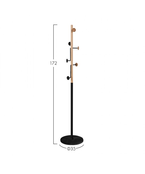 TREE ΚΑΛΟΓΕΡΟΣ ΦΥΣΙΚΟ ΜΑΥΡΟ D35xH172cm TREE ΚΑΛΟΓΕΡΟΣ ΦΥΣΙΚΟ ΜΑΥΡΟ D35xH172cm