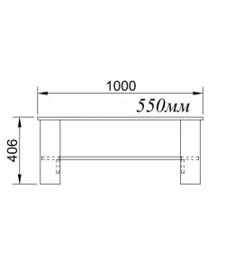 ALPINO COFFEE TABLE SONOMA 100x55xH41cm