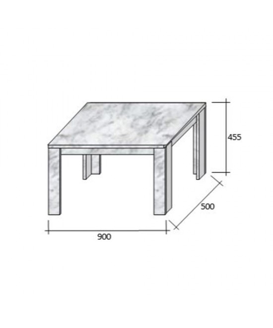 MAGNUM 90 COFFEE TABLE SONOMA 90x50xH45,5cm