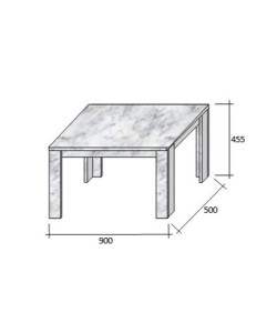 MAGNUM 90 COFFEE TABLE SONOMA 90x50xH45,5cm