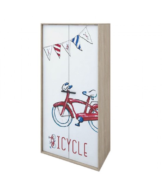 BICYCLE ΝΤΟΥΛΑΠΑ SONOMA ΜΕ PATTERN 90x50xH190cm