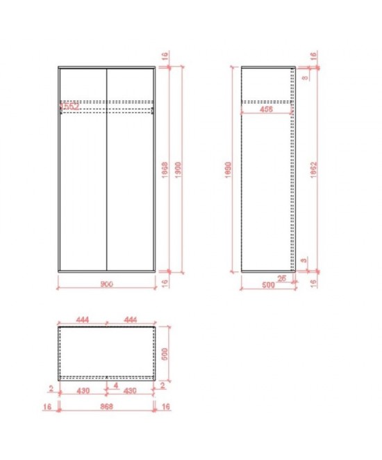 BICYCLE ΝΤΟΥΛΑΠΑ SONOMA ΜΕ PATTERN 90x50xH190cm