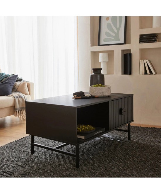 JAPAN COFFEE TABLE ΜΑΥΡΟ 100x59xH50,2cm