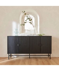 JAPAN ΜΠΟΥΦΕΣ ΜΑΥΡΟ 157,5x39xH83cm