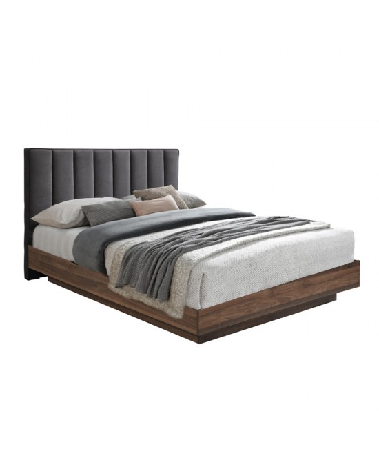 BOXY (ΓΙΑ ΣΤΡΩΜΑ 160x200cm) ΓΚΡΙ ΣΚΟΥΡΟ ΚΑΡΥΔΙ 211,5x165xH111,2cm BOXY (ΓΙΑ ΣΤΡΩΜΑ 160x200cm) ΓΚΡΙ ΣΚΟΥΡΟ ΚΑΡΥΔΙ 211,5x165xH111,2cm