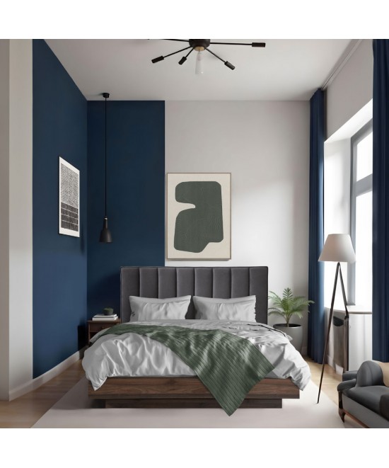 BOXY (ΓΙΑ ΣΤΡΩΜΑ 160x200cm) ΓΚΡΙ ΣΚΟΥΡΟ ΚΑΡΥΔΙ 211,5x165xH111,2cm BOXY (ΓΙΑ ΣΤΡΩΜΑ 160x200cm) ΓΚΡΙ ΣΚΟΥΡΟ ΚΑΡΥΔΙ 211,5x165xH111,2cm
