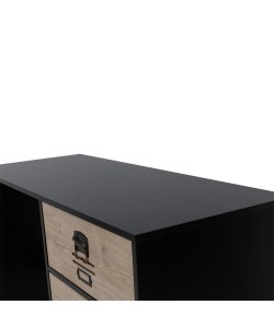 SLOT ΓΡΑΦΕΙΟ 3ΣΥΡΤΑΡΙΑ ΜΑΥΡΟ SONOMA 120x48xH76,5cm SLOT ΓΡΑΦΕΙΟ 3ΣΥΡΤΑΡΙΑ ΜΑΥΡΟ SONOMA 120x48xH76,5cm