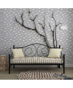 MAROCAIN ΣΤΡΩΜΑ BEIGE ΛΕΥΚΟ 90x20xH200cm MAROCAIN ΣΤΡΩΜΑ BEIGE ΛΕΥΚΟ 90x20xH200cm