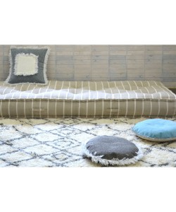 MAROCAIN ΣΤΡΩΜΑ BEIGE ΛΕΥΚΟ 90x20xH200cm MAROCAIN ΣΤΡΩΜΑ BEIGE ΛΕΥΚΟ 90x20xH200cm