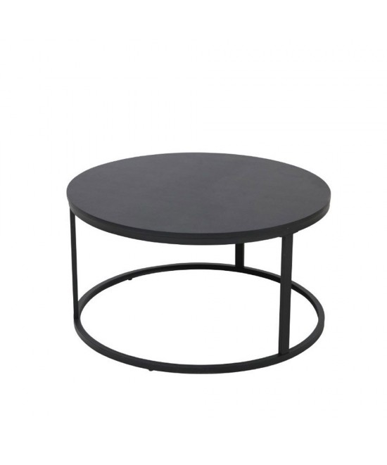 TONDO COFFEE TABLE ΜΑΥΡΟ D80xH40cm