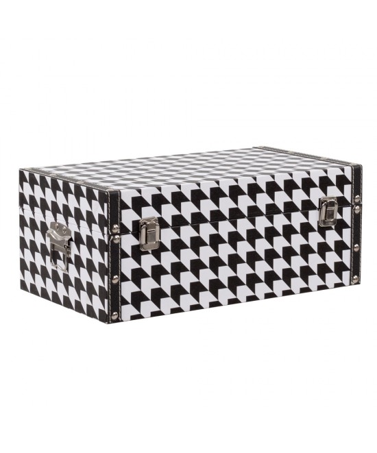 FERRE ΜΠΑΟΥΛΑ SET 4ΤΕΜ ΜΑΥΡΟ ΛΕΥΚΟ 64-56-48-40x40-34-28-20xH40-32-23-16cm