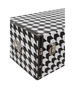 FERRE ΜΠΑΟΥΛΑ SET 4ΤΕΜ ΜΑΥΡΟ ΛΕΥΚΟ 64-56-48-40x40-34-28-20xH40-32-23-16cm