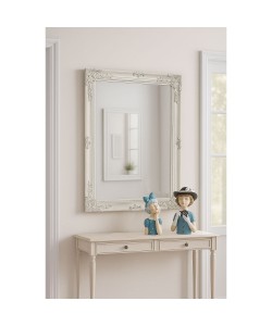 ROMANTIC ΚΑΘΡΕΠΤΗΣ ΛΕΥΚΟ ANTIQUE 60x3xH80cm