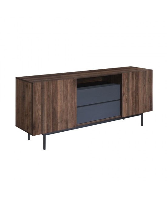 GROOVES ΜΠΟΥΦΕΣ 2ΠΟΡΤΕΣ 2ΣΥΡΤΑΡΙΑ WOTAN OAK ΓΚΡΙ 180x41,5xH80cm GROOVES ΜΠΟΥΦΕΣ 2ΠΟΡΤΕΣ 2ΣΥΡΤΑΡΙΑ WOTAN OAK ΓΚΡΙ 180x41,5xH80cm