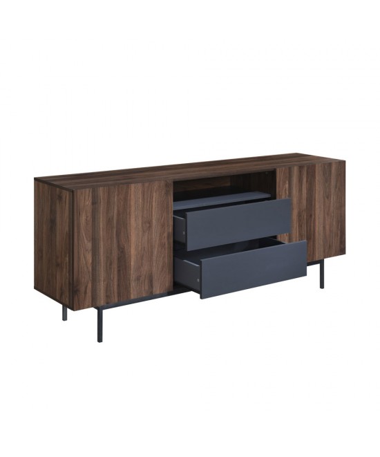 GROOVES ΜΠΟΥΦΕΣ 2ΠΟΡΤΕΣ 2ΣΥΡΤΑΡΙΑ WOTAN OAK ΓΚΡΙ 180x41,5xH80cm GROOVES ΜΠΟΥΦΕΣ 2ΠΟΡΤΕΣ 2ΣΥΡΤΑΡΙΑ WOTAN OAK ΓΚΡΙ 180x41,5xH80cm