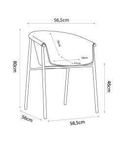 CARINA ΠΟΛΥΘΡΟΝΑ ΛΕΥΚΟ 59x57xH80cn CARINA ΠΟΛΥΘΡΟΝΑ ΛΕΥΚΟ 59x57xH80cn