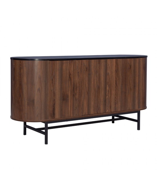 OVAL ΜΠΟΥΦΕΣ 3ΠΟΡΤΕΣ ΚΑΡΥΔΙ 150x45xH74cm